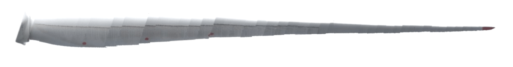 Figure 2: Clobotics IBIS™ system offers a stitch of the blade immediately after inspection to ensure complete coverage of the blade
