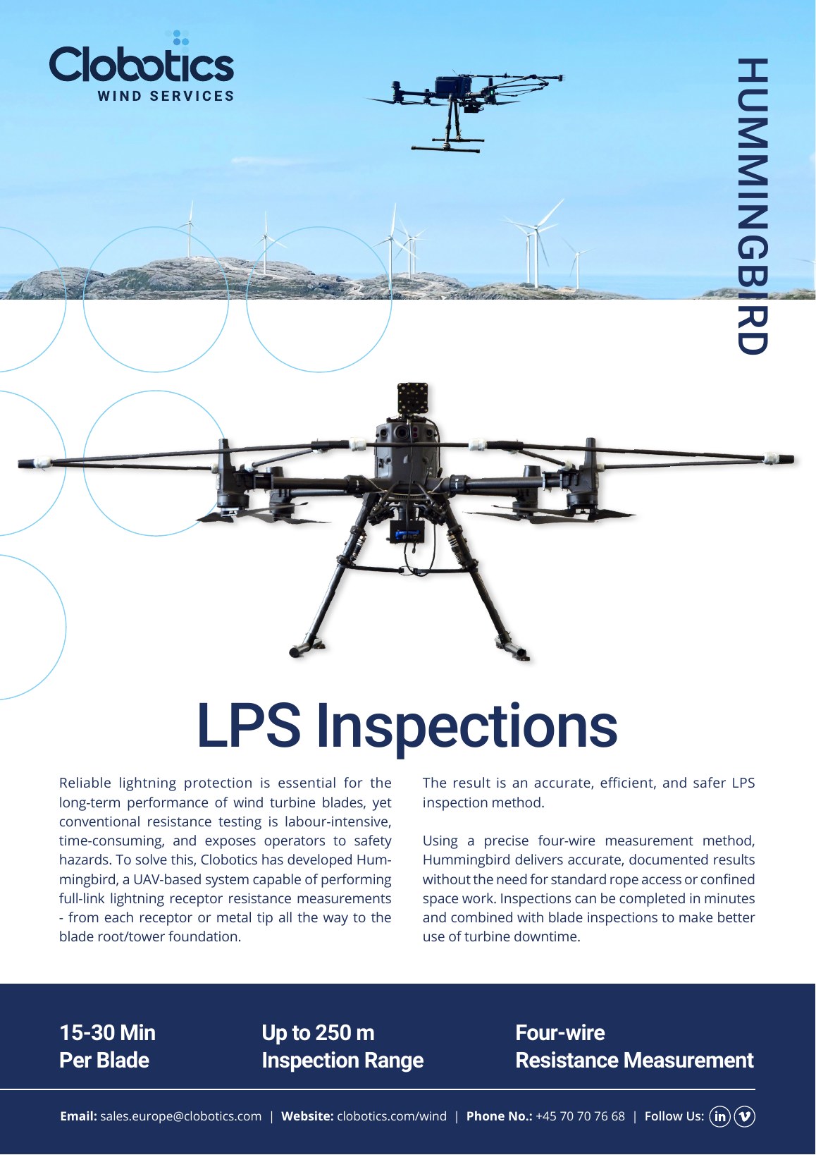 Cover of the Clobotics Hummingbird LPS Inspections product brief