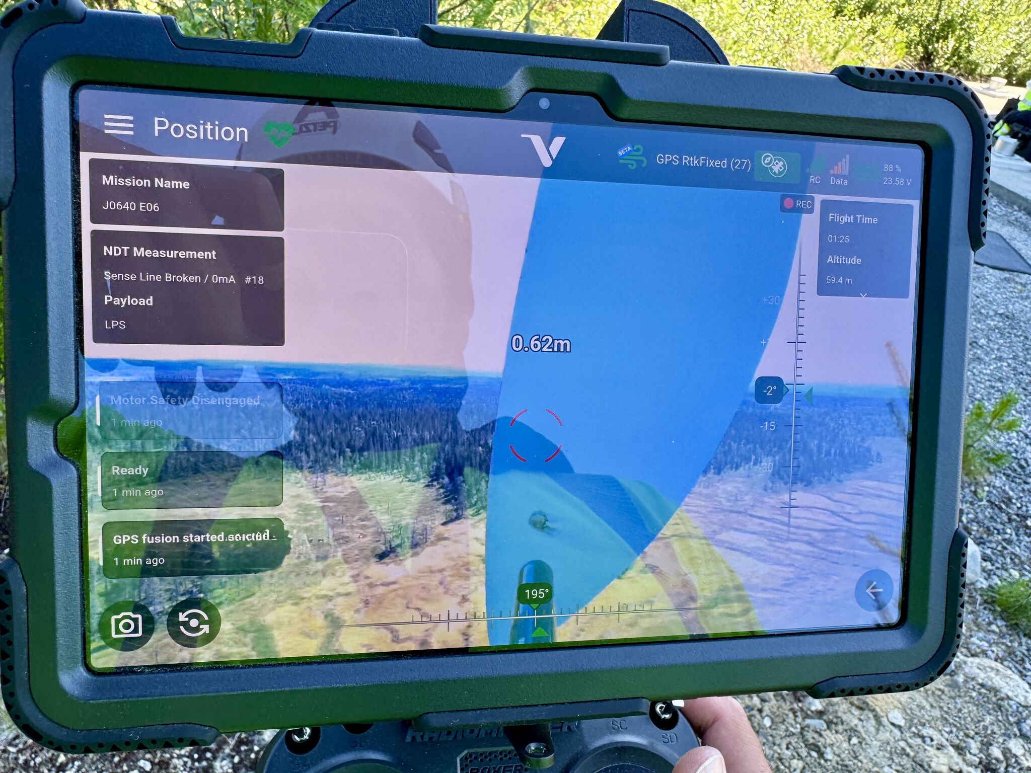 IBIS mission interface and inspection evidence
