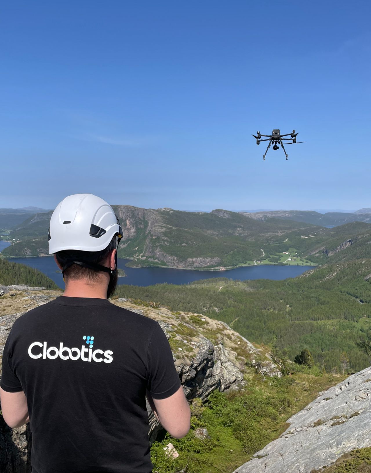Clobotics technician supervising an IBIS flight