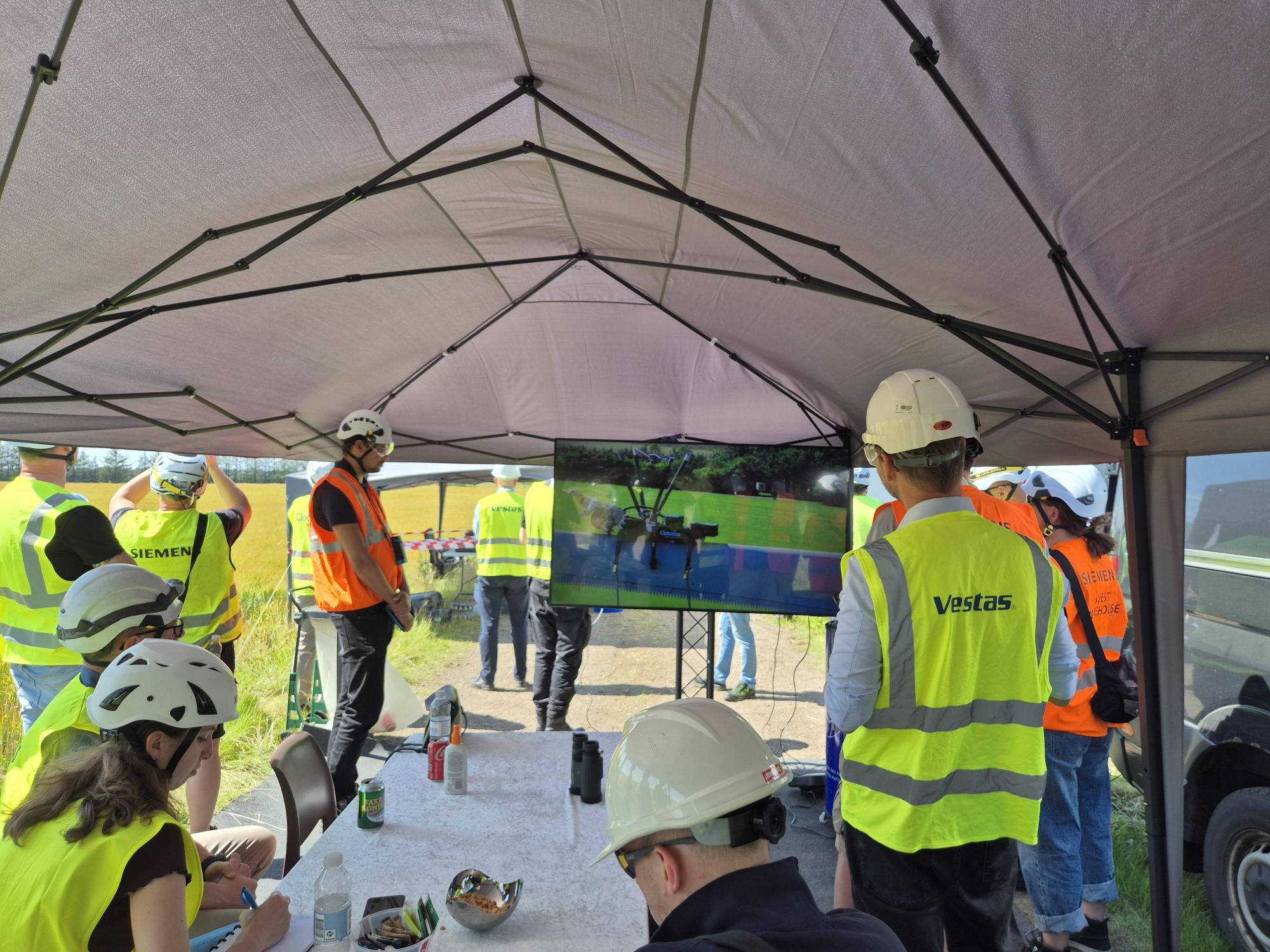 Onshore wind inspection team
